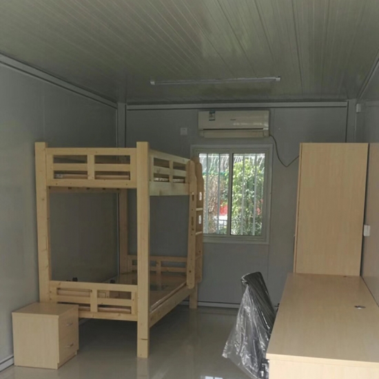  Premanufactured निर्माण स्थल के लिए बंक बिस्तर कंटेनर हाउस